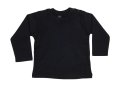 Baby T-shirt Lange Mouw Babybugz BZ11 zwart